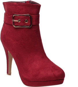 Klaur Melbourne Boots For Women Buy Red Color Klaur Melbourne