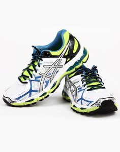 Asics gel kayano 21 white lightning flash yellow hotsell