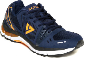 Seven Poseidon Patriot Blue Orange Peal Running Shoes