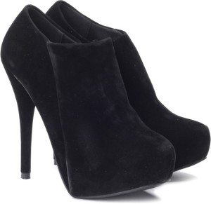 CARLTON LONDON High Heel Low Ankle Boots For Women Buy Black Color CARLTON LONDON High Heel Low Ankle Boots For Women Online at Best Price Shop Online for Footwears in