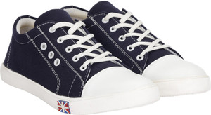 Leoport Men's Stylish Leather Canvas Shoes, Sneakers