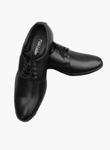 Mak Leder NAVY COAST GUARD BLACK UNIFORM SHOE Lace Up For Men