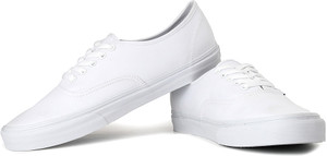 Men's authentic white vans clearance