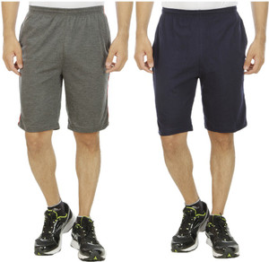 KRITIKA'S WORLD Solid Men's Multicolor Sports Shorts