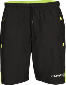 Nivia Solid Men's Black Running Shorts