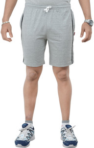 Tees Tadka Solid Men's Grey Sports Shorts