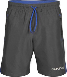 Nivia Solid Men's Grey Running Shorts