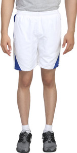 Trendy Trotters Solid Men's White Sports Shorts