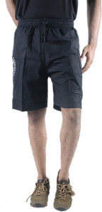 0-Degree Solid Men's Black Chino Shorts