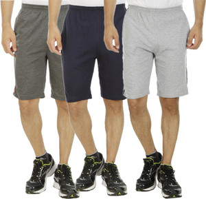 KRITIKA'S WORLD Solid Men's Multicolor Sports Shorts