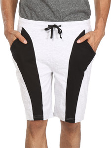 Vestonice Solid Men's White Night Shorts