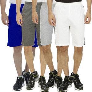 Kritika's World Solid Men's Multicolor Denim Shorts