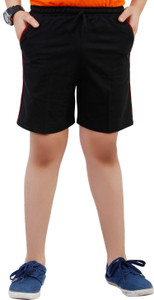 Fizzi Solid Men's Black Bermuda Shorts