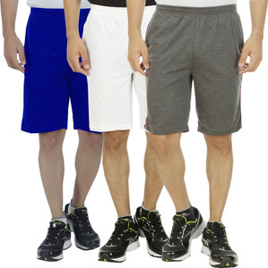 Kritika's World Solid Men's Multicolor Denim Shorts