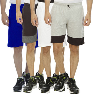 Kritika's World Solid Men's Multicolor Denim Shorts