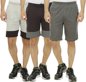 KRITIKA'S WORLD Solid Men's Multicolor Sports Shorts
