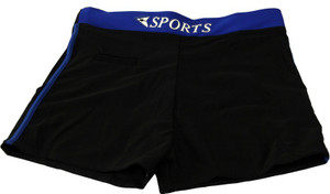 Star X Solid Men's Black, Blue Swim Shorts