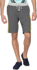 CP BRO Solid Men's Grey Sports Shorts, Night Shorts, Basic Shorts