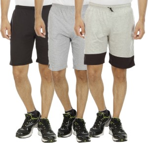KRITIKA'S WORLD Solid Men's Multicolor Sports Shorts