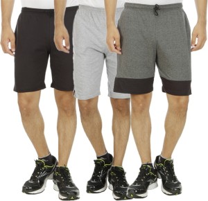 KRITIKA'S WORLD Solid Men's Multicolor Sports Shorts