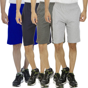 Kritika's World Solid Men's Multicolor Denim Shorts