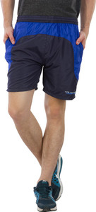 Burdy Solid Men's Dark Blue Sports Shorts