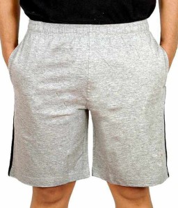 Hardys Solid Men's Grey Sports Shorts
