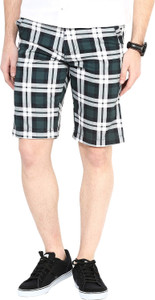 3 Concept Checkered Men's Multicolor Basic Shorts