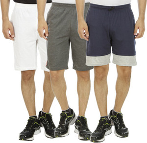 KRITIKA'S WORLD Solid Men's Multicolor Sports Shorts