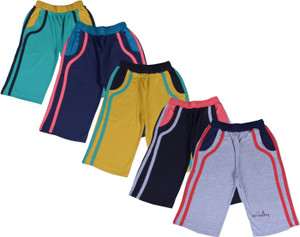 Provalley Short For Boys Cotton Linen Blend, Cotton Nylon Blend, Cotton Linen Blend