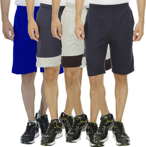 Kritika's World Solid Men's Multicolor Denim Shorts