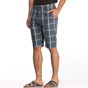 Born Free Checkered Men's Multicolor Bermuda Shorts