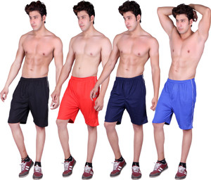 Gag Wear Solid Men's Red, Dark Blue, Blue, Black Sports Shorts