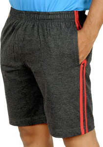 Kritika's World Solid Men's Brown Sports Shorts