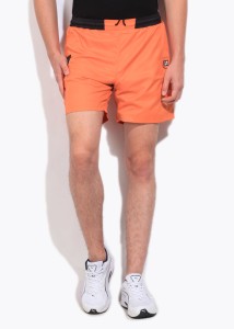 Fila Solid Men s Orange Sports Shorts 