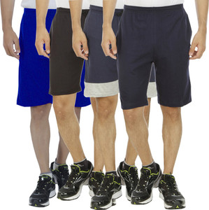 Kritika's World Solid Men's Multicolor Denim Shorts