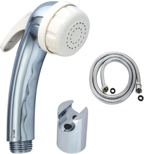 Kywin Abs Aqua White Health Spray With Cylindrical Hook & 1 Metre Flexible Tube Hand Shower Head