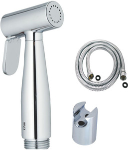 Kywin Mini Brass Health Spray With ABS Cylindrical Hook & 100 Cms. Long Chain Tube Hand Shower Head