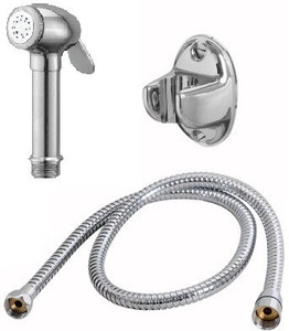 Sunrise Denso Health Faucet With 1.5 Metre S.S. Flexible Hose And Pvc Wall Hook Shower Head