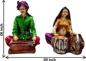 art n hub cultural rajasthani traditional couple statue handicraft