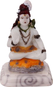 art n hub lord shiva / shiv shankar god idol home décor pooja statue gift decorative showpiece  -  9 cm(earthenware, multicolor)