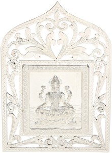osasbazaar bis hallmarked 925 sterling silver laxmi idol decorative showpiece  -  7.5 cm(silver, silver)