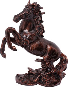 art n hub fengshui victory horse / pet animal statue home decor gift item decorative showpiece  -  29 cm(earthenware, multicolor)