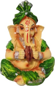 art n hub god ganesh / ganpati / lord ganesha idol - statue gift item decorative showpiece  -  12 cm(earthenware, multicolor)