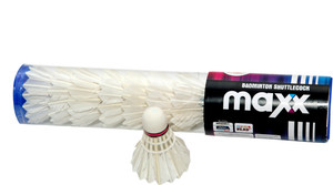 MegaPlay Maxx 10 Feather Shuttle - White