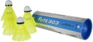 DSC Flite 303 Nylon Shuttle - White, Yellow