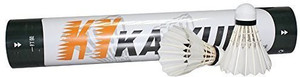 Gosen Neo Feather Crystal Badminton Feather Shuttlecock Feather Shuttle - White, Black
