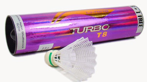 Li-Ning Turbo T8 Nylon Shuttle - White