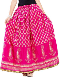 Decot Paradise Printed Women's Regular Pink Skirt