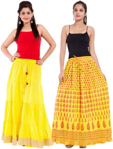 Magnus Printed Women's Regular Multicolor Skirt
